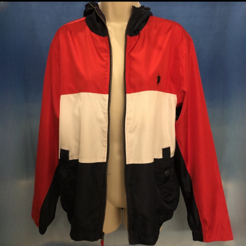Red White & Blue U.S. Pollo Rainjacket - Picture 3 of 7